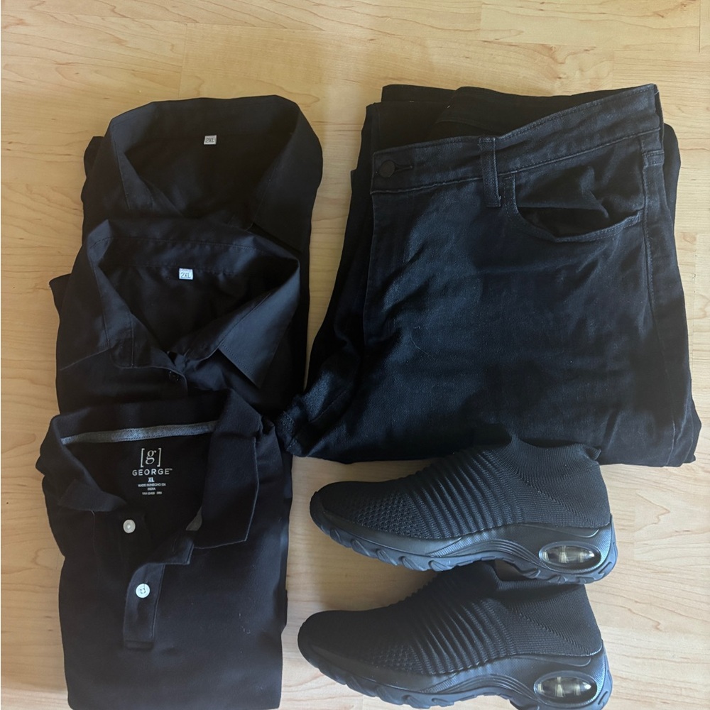 Black work clothes bundle